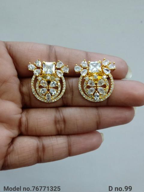 Cubic Zirconia Non-Dangling earrings