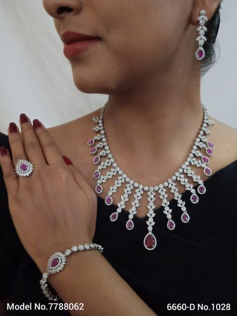 Traditional Zirconia Jewelry Set for Classy Women