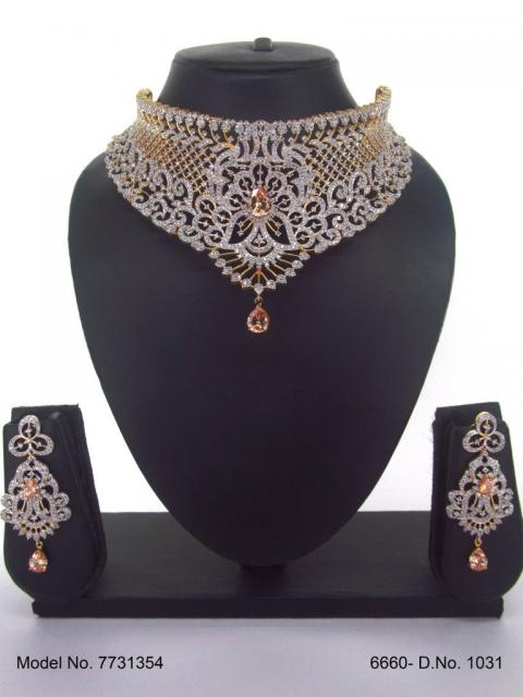 American Diamond Handcrafted Jewelry Set