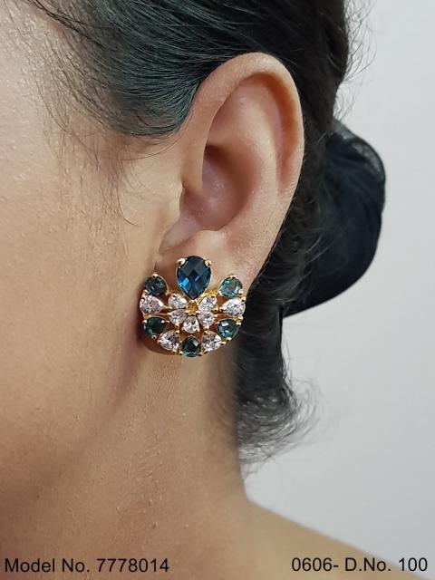 Ethnic Cubic Zirconia Earrings