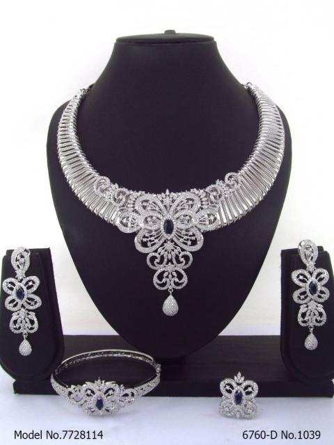 Imitation Diamond Cz Jewelry Set