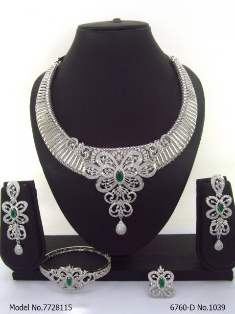 Artificial Diamond Cz Jewelry Set