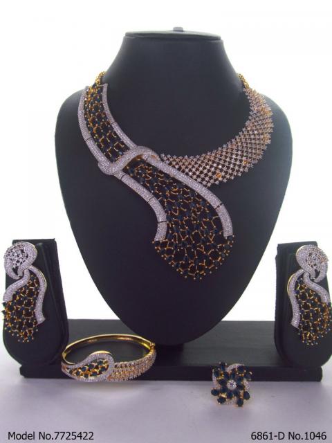 Traditional Zirconia Jewelry Set for Classy Women