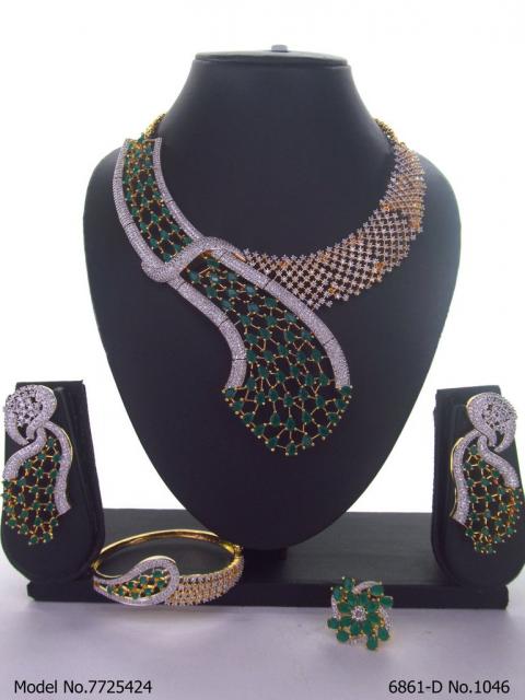 Handmade Traditional Masterpiece Zircon Jewelry Set
