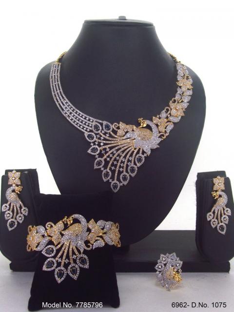 Traditional Zirconia Jewelry Set for Classy Women