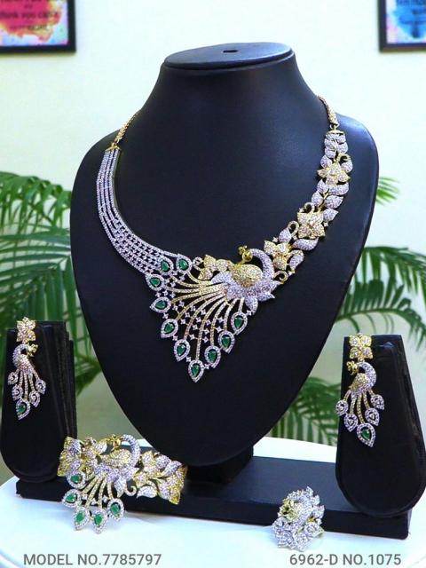 Traditional Design | American Diamond Jewelry Set