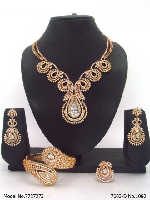 Imitation Diamond Cz Jewelry Set
