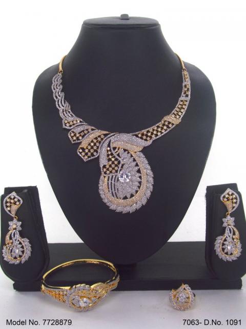 Imitation Diamond Cz Jewelry Set