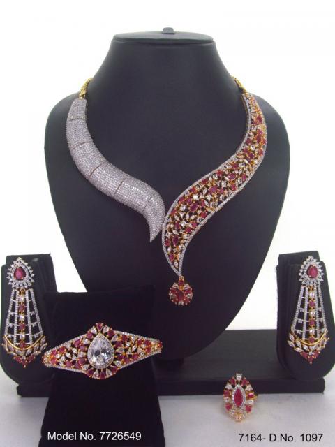 Traditional Zirconia Jewelry Set for Classy Women