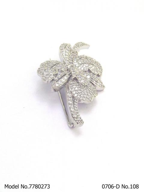 CZ Brooch