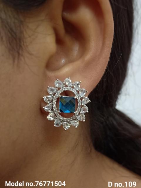 American diamond Earring Indian hand crafted