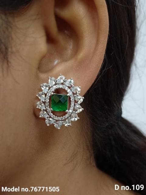 Artificial Jewelry | Earring Tops cubic zircon