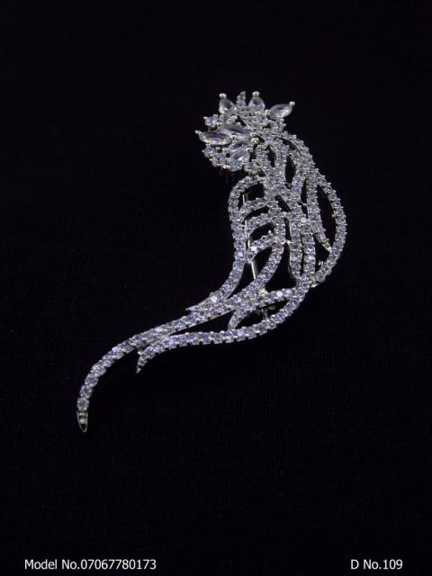 CZ Brooch