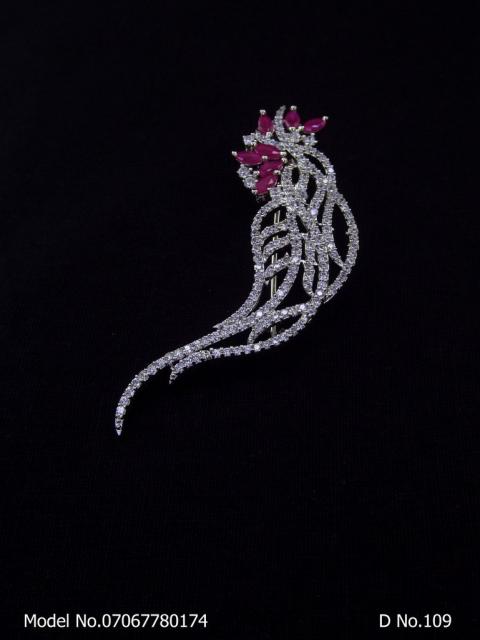 CZ Brooch