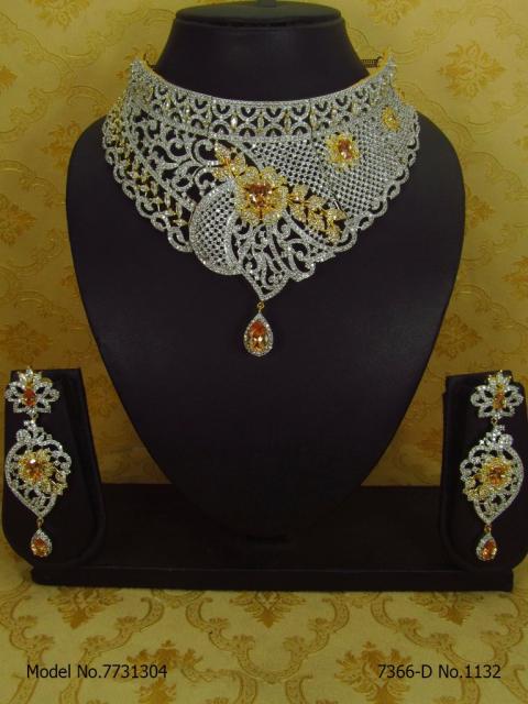 Choker Necklace Set for Weddings