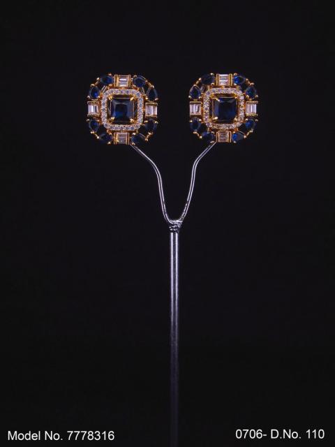 Handcrafted zircon Studs | Royal Taste