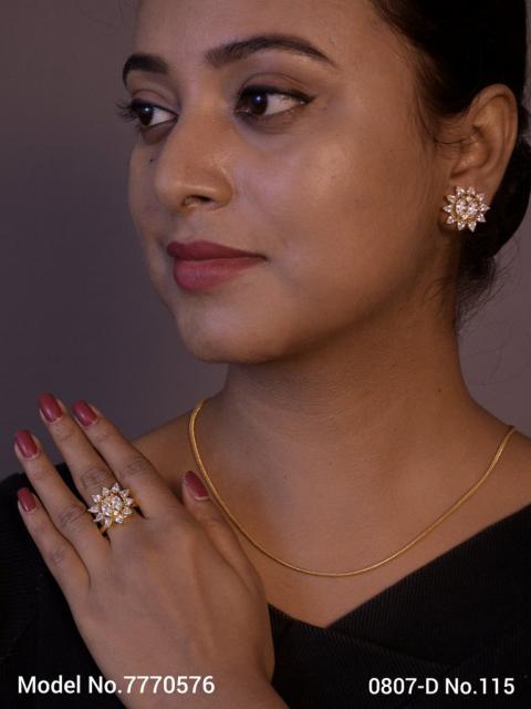 Earring With Finger Rings