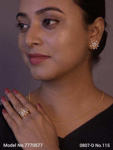 Earring With Finger Rings