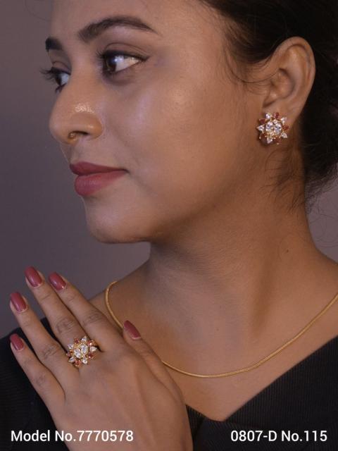 Earring With Finger Rings