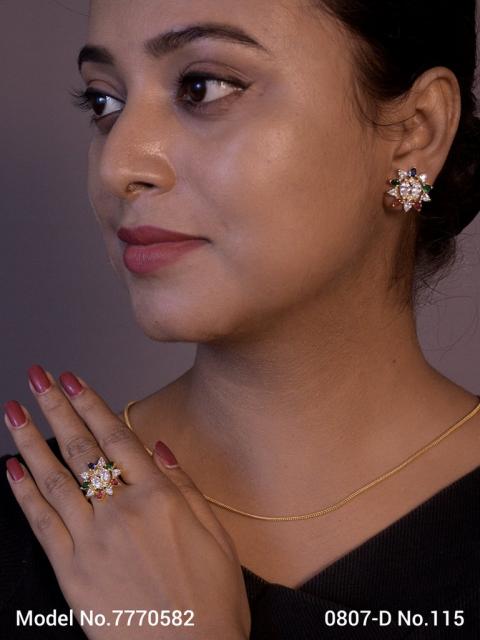 Earring With Finger Rings