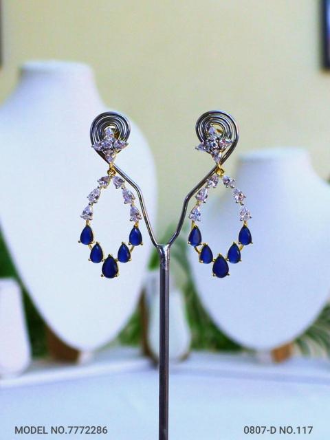 Statement Earrings with AD stones