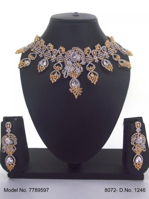 Traditional Design | American Diamond Jewelry Set