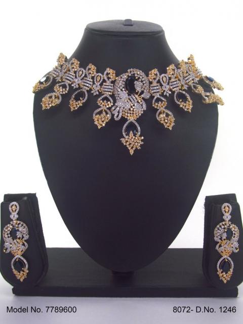 Fashion Necklace Set | Artificial Diamonds / Zircons