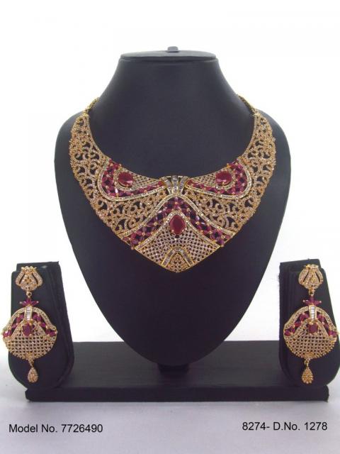 Imitation Diamond Cz Jewelry Set