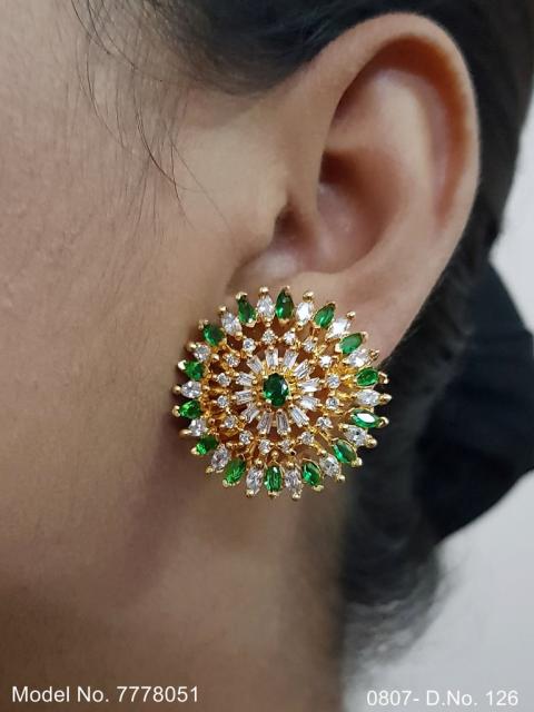 Ethnic Cubic Zirconia Earrings