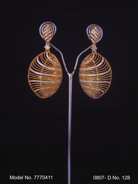 Designer Handmade Cz Earrings