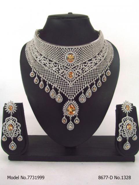 Imitation Diamond Cz Jewelry Set