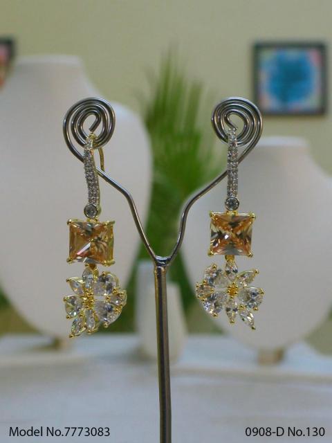 Cz Fashion Earrings | Handcrafted