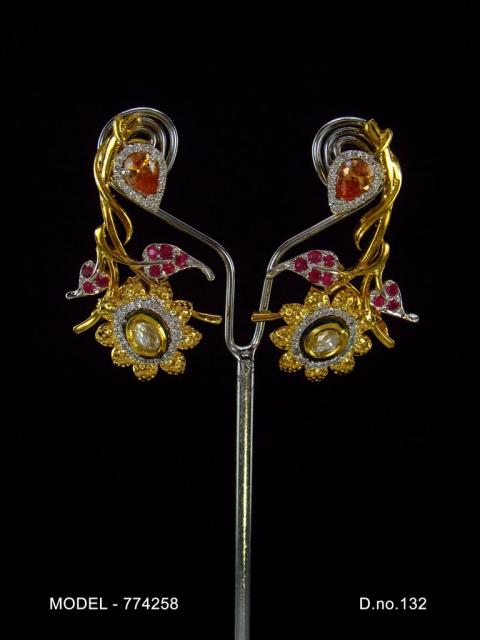 Original Zircon Long Earrings