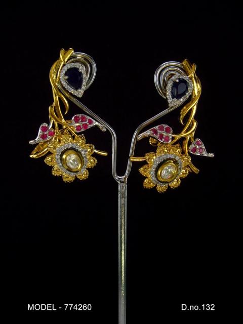 Real Zircon Long Fashion Earrings