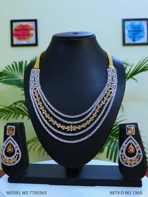 Fashion Necklace Set | Artificial Diamonds / Zircons