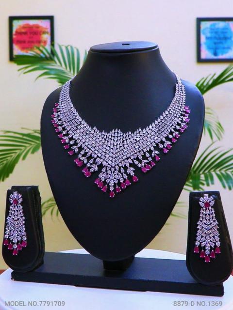 Traditional Design | American Diamond Jewelry Set