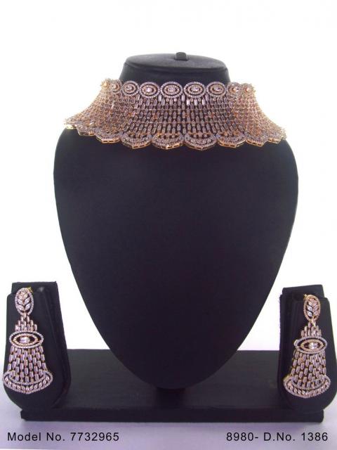 American Diamond Handcrafted Jewelry Set