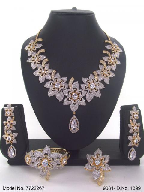 Imitation Diamond Cz Jewelry Set