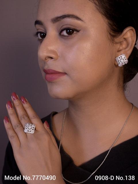 Earring With Finger Rings