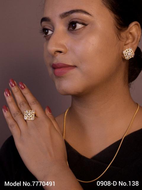 Earring With Finger Rings