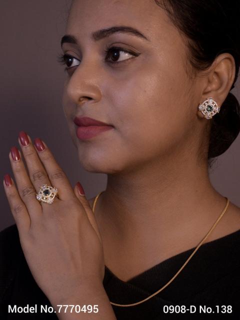 Earring With Finger Rings