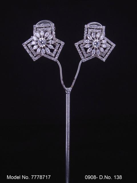 American diamond Earring Indian hand crafted