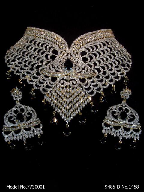 Artificial Diamond Jewelry Set for Brides