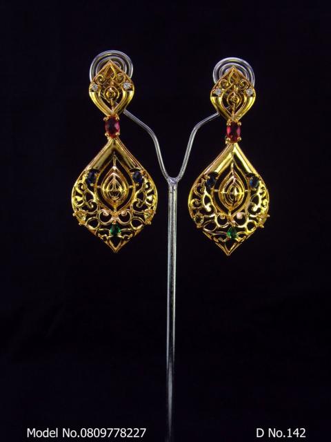 Real Zircon Long Fashion Earrings