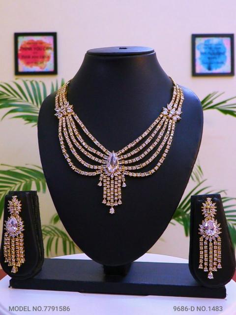 Traditional Design | American Diamond Jewelry Set