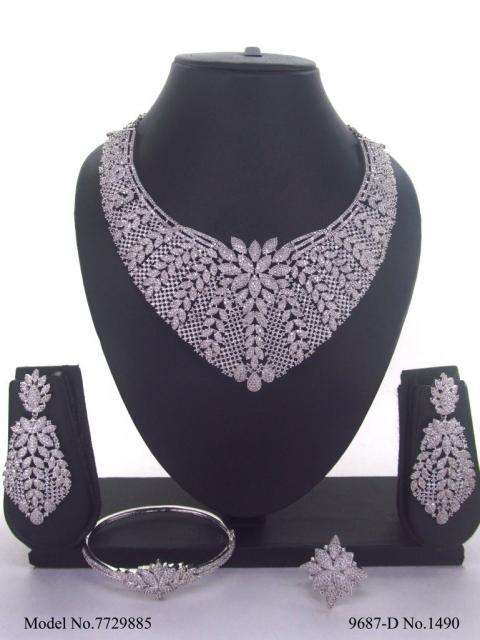 Imitation Diamond Cz Jewelry Set