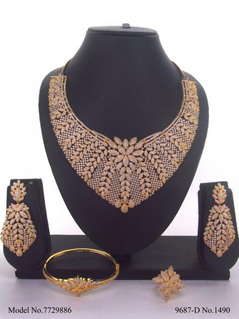 Artificial Diamond Cz Jewelry Set