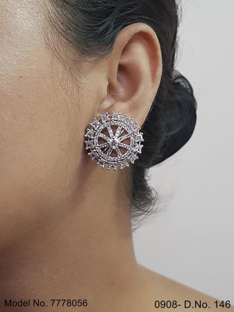 Handcrafted zircon Studs | Royal Taste