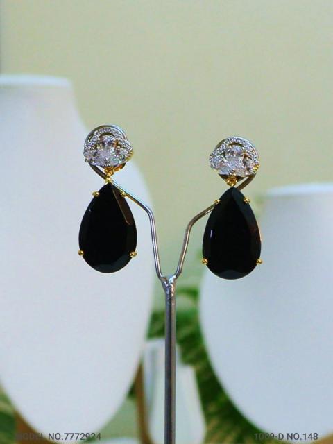 Real Zircon Long Fashion Earrings