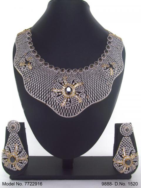 Traditional Design | American Diamond Jewelry Set